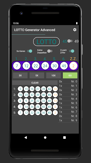 LOTTO Generator Screenshot 1