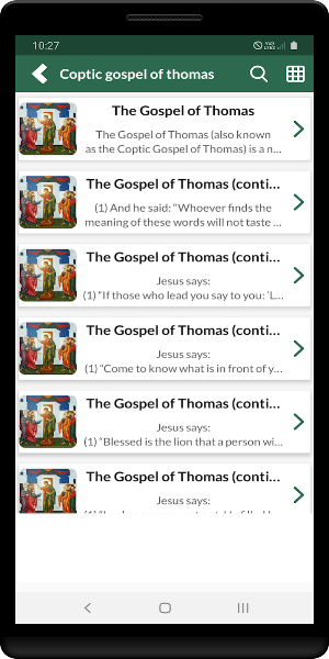 Coptic gospel of thomas Screenshot 1