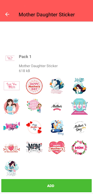 Mother daughter sticker screenshot 4