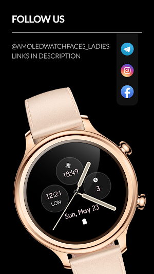 Awf Modern Analog - watch face Screenshot 2
