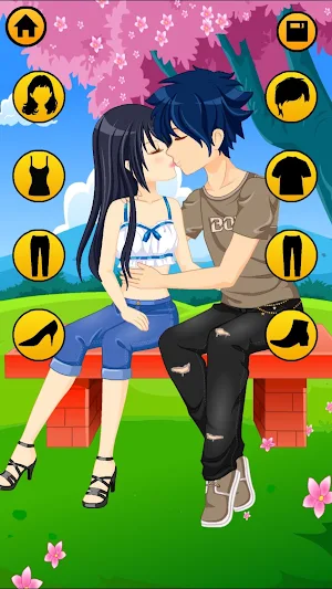 Kissing Dressup For Girls - Cute Couple Makeover Screenshot 3