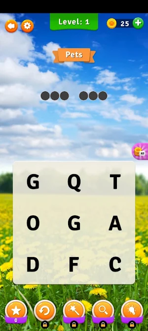 Modern Word Finder Screenshot 0