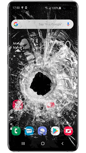 Broken screen prank - fake Screenshot 2