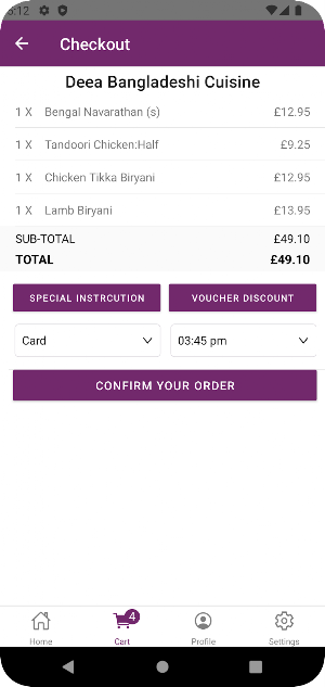 Deea Bangladeshi Cuisine Screenshot 3