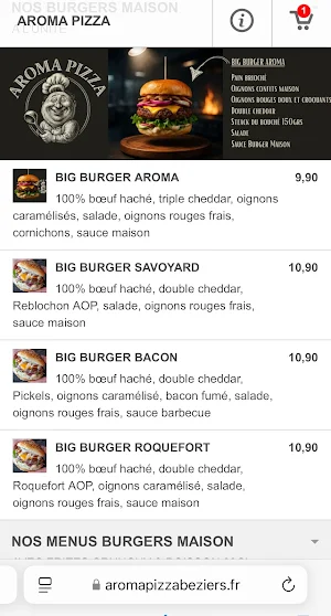 Aroma Pizza Béziers Screenshot 3