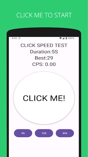 Click Speed Test Screenshot 1