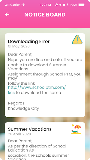 School PTM Screenshot 2