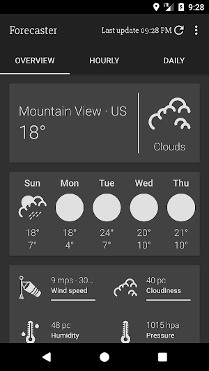 Dark Forecaster Screenshot 1