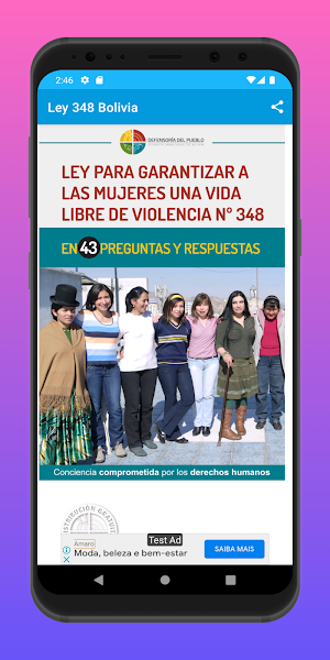 Ley 348 Bolivia Screenshot 3