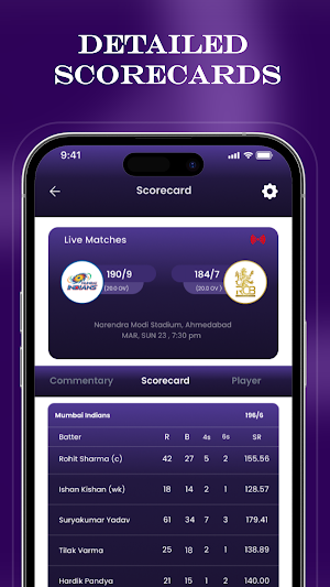 Score11 – Live Cricket Updates Screenshot 1