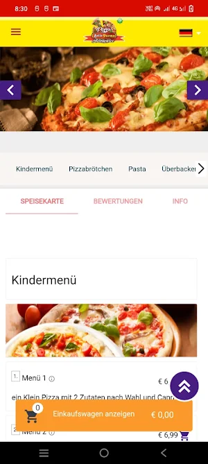 Pizza Bella Parma Malsch Screenshot 1