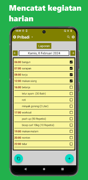 Catatan Kegiatan Harian Ku PRO Screenshot 0