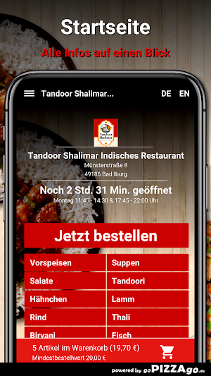 Tandoor Shalimar Indisches Screenshot 1