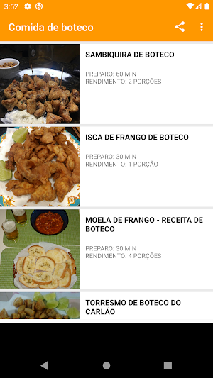 comida de boteco Screenshot 3