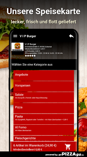 V I P Burger Eckental Screenshot 3