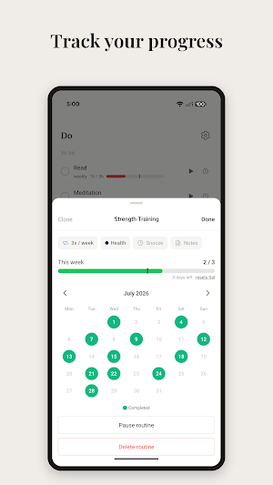 Flexir: Flexible Habit Tracker Screenshot 3