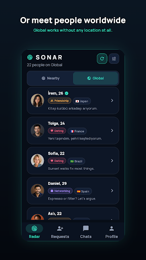 Sonar: Nearby Screenshot 2