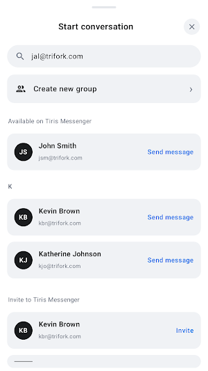 Tiris Messenger Screenshot 2