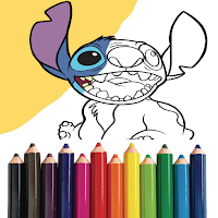 Blue koala Cute Coloring Book