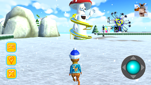 Cat Theme & Fun Ice Park Gold Screenshot 1