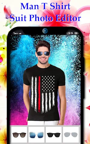 Man T-shirt suit photo editor Screenshot 3