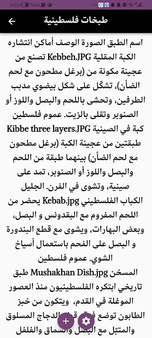 أكلات فلسطينية Screenshot 1
