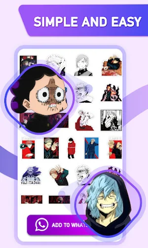 Anime Stickers for WhatsApp-Animated Anime Sticker Screenshot 2