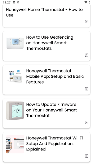 Honeywell thermostat App Hint Screenshot 2
