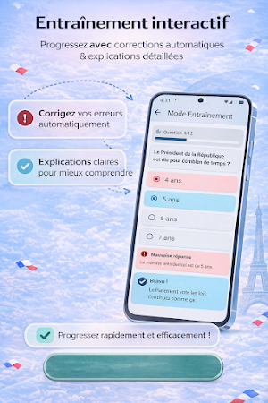 Test civique France – QCM 2026 Screenshot 2