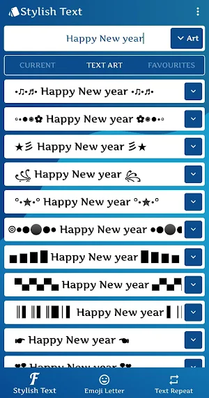 Stylish Text and font generator : cool chat styles Screenshot 2