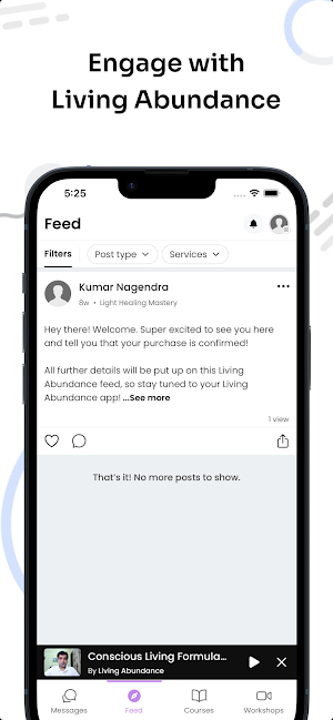 Living Abundance Screenshot 1