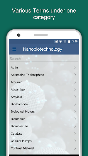 Nanotechnology Dictionary App Screenshot 2