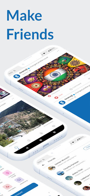 Gramoji - Indian Social Media Screenshot 1