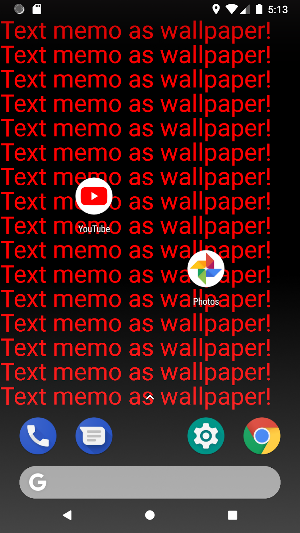 Text Memo Wallpaper Screenshot 1