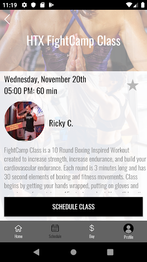 HTX FightCamp Screenshot 2