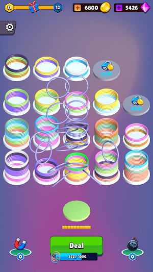 Slinky Ring Color Sort Screenshot 3