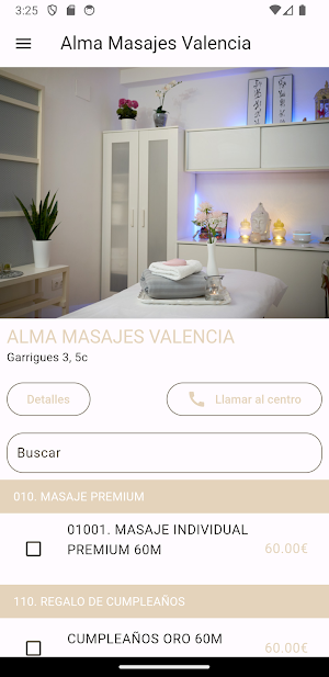 Alma Masajes Valencia Screenshot 0