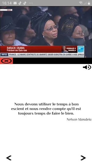 Nelson Mandela , message de paix et de motivation Screenshot 3
