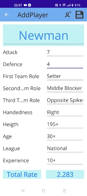 Volleyball Balanced Team Screenshot 1
