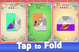 Paper Fold Puzzle: Easy Origami - Paper Folding Screenshot 0