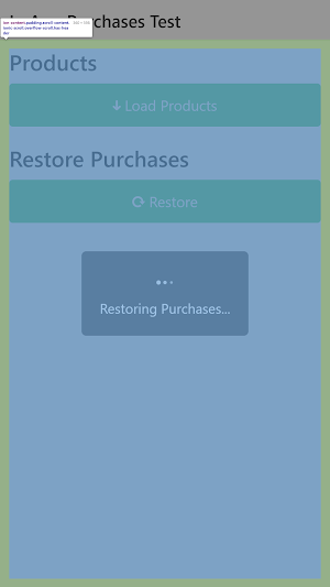 In App Purchase Test Screenshot 0