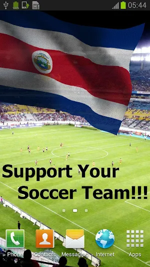 Costa Rica Flag Live Wallpaper Screenshot 0