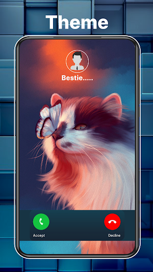 Phone Call Screen 3D Theme App Screenshot 2