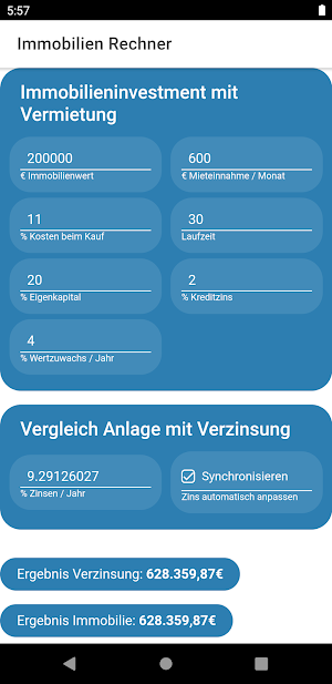 Sovaro Real Estate Calculator Screenshot 0