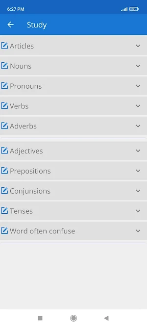 MCQ English Grammar Objective Screenshot 0