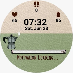 Coffee Recharge watch face Screenshot 0