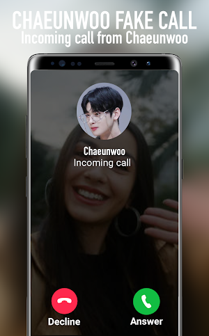 Chaeunwoo Fake Call Screenshot 3
