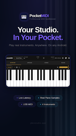 PocketMIDI: MIDI Keyboard Screenshot 0
