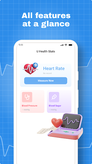 U Health Stats-Test Heart Rate Screenshot 0