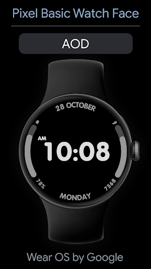 Pixel Basic Watch Face Screenshot 3
